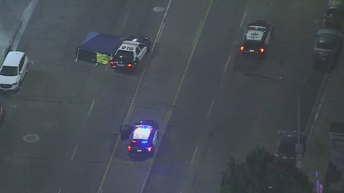Armed man struck by police gunfire in Huntington Park